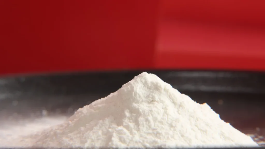White compound thickener powder prepared for food formulation evaluation
